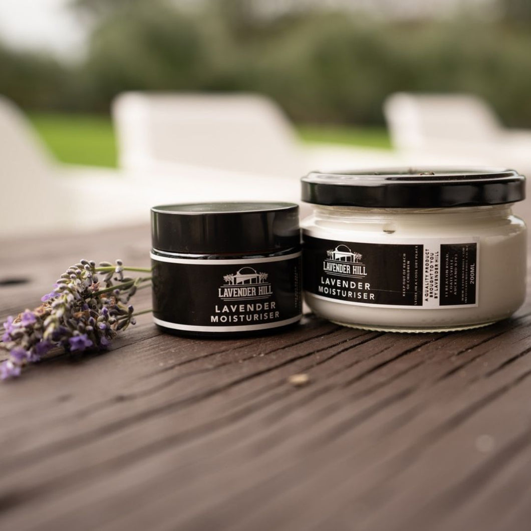 Lavender Moisturiser hand made at Lavender Hill Farm Riverhead Auckland