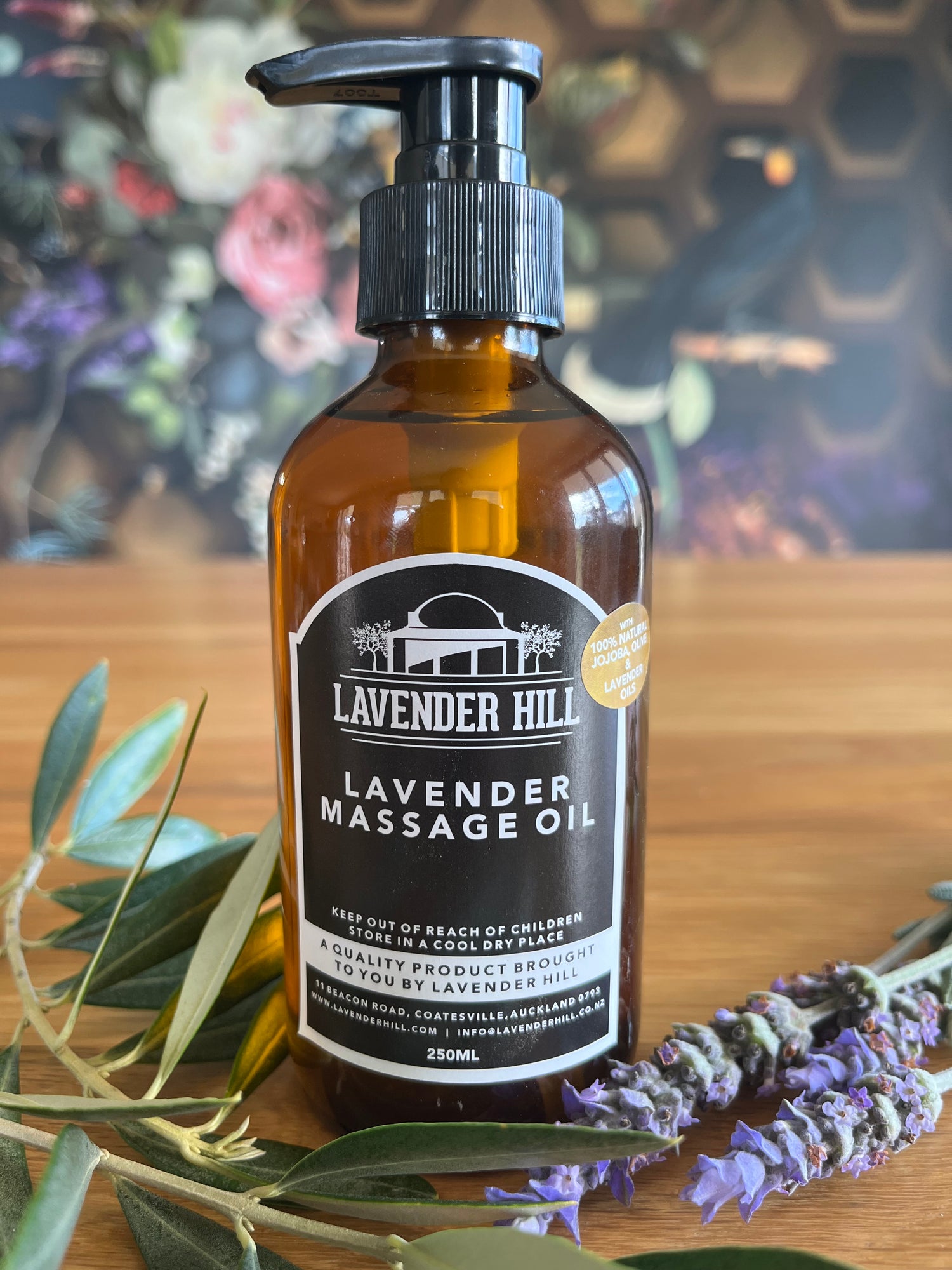 All natural massage oil