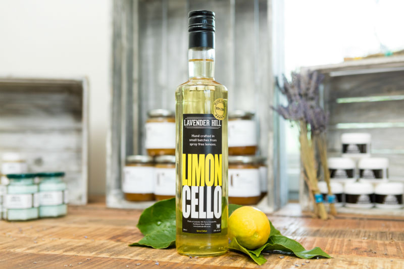 Limoncello from Lavender Hill craft distillery Auckland